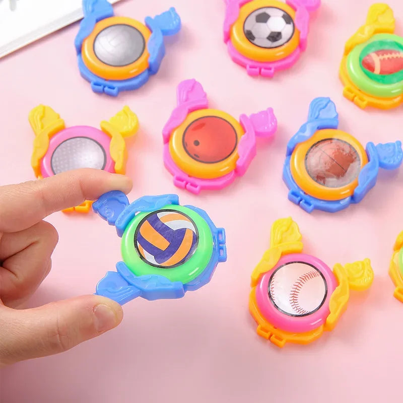 5/10pcs Mini Flying Saucer Handheld UFO Catapult Toy for Kids Birthday Party Favor Treat Guest Gifts School Board Game Main image
