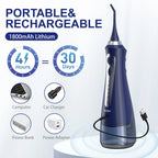 SEJOY Water Flosser Irrigator Dental Teeth Whitening strips Portable 230ML Tank 5 Modes 8 Jet Tips Washing Machine for Home