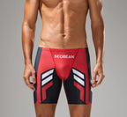 Men's Quick-Dry Boxer Brief Swimming Trunks with Waist Tie for Surfing Beach Sand Thermal Swimming Shorts