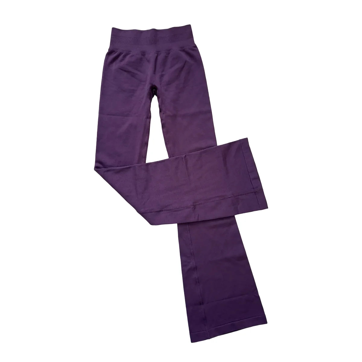 Flares Legggings Seamless Mid To Low Waistband Glute Contouring Wide Leg Pants Scrunch Booty Fitness Yoga Gym Flared Leggings