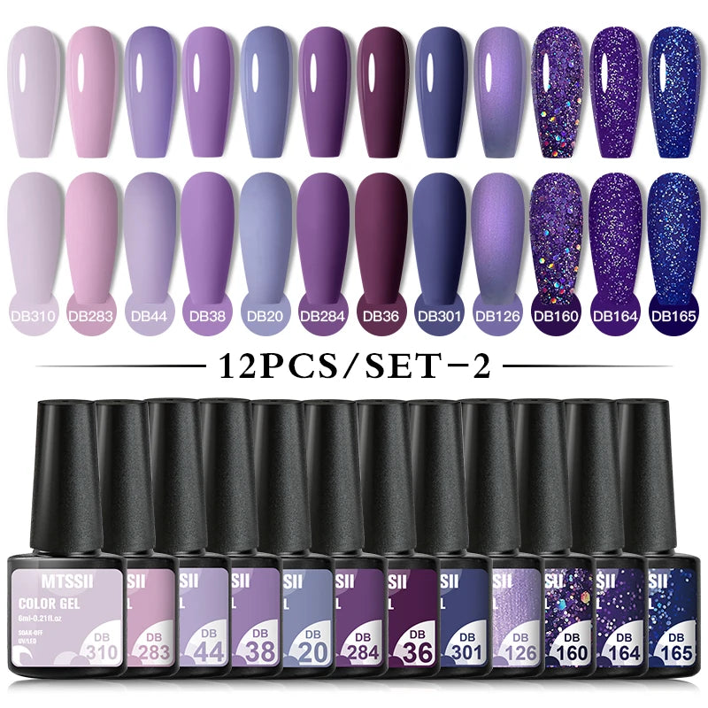 10/12PCS/SET Cat Magnetic Gel Nail Polish Set 9D Reflective Glitter Gel Semi Permanent UV Gel Soak Off Sparkling Nail Art Kits