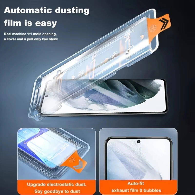 HD Screen Protector For Samsung A57 A17 A16 A56 5G A55 A36 A35 A26 A24 A15 A14 A13 A12 A71 A72 A73 Dust Free Easy Install Glass Image secondaire du produit