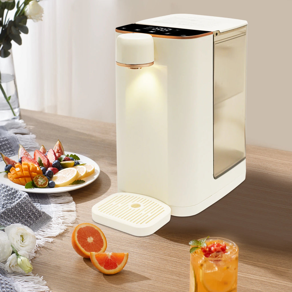 Electric Water Dispenser 27x19x26cm 10.63x7.48x10.24in 2000W Rare Earth Heating 3L 0.79Gal Multiple Temperature Touchscreen for