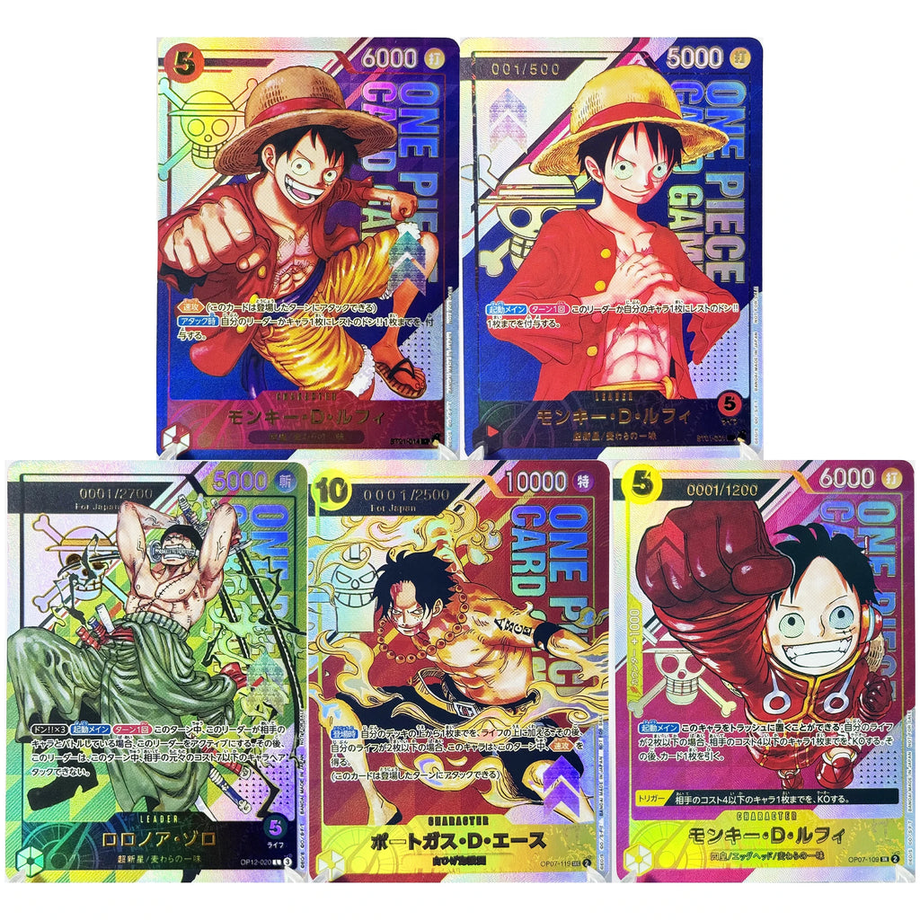 One Piece Roronoa Zoro Series Set Championship Treasure Cup Promo Anime Collectibles DIY Replica Cards Texture Card