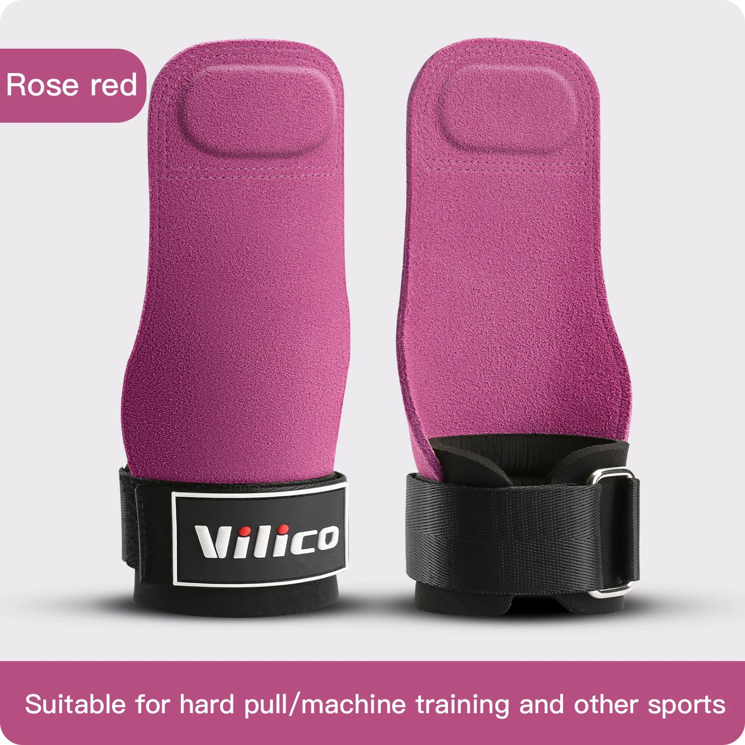 2Pcs Gym Gloves Fitness Hand Palm Protection Equipment Anti Slip Wear-resistant Wrist Protection Hard Pull Grip Strength Gloves