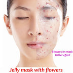 650g Arbutin Rose Jelly Mask Powder DIY Masks Peel Off Vitamin C Hyaluronic Acid Facial Skin Care 24K Gold Mud Mask