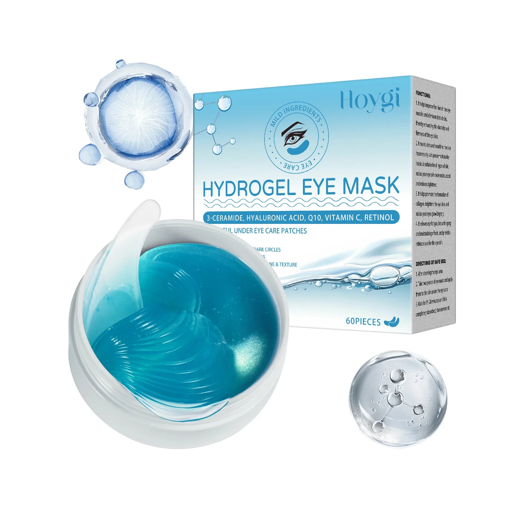 Retinol Eye Mask Patch - Gentle ingredients to care for the skin around the eyes, nourishing and moisturizing eye mask