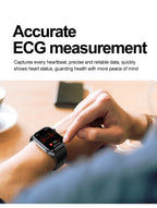 New Health Watch Uric Acid Blood Pressure Blood oxygen Body Analysis Body Fat SmartWatch ECG+PPG Bluetooth call Clock Women Men