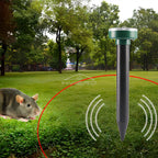 4/8X Solar Repeller Powered Ultrasonic Sonic Mouse Mole Pest Rodent Repellent Vibration Wave Yard Outdoor Garden Lawn Farm Field