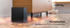 ULTIMEA 5.1 Virtual Surround Soundbar, 3D Surround Sound System, Soundbar for TV with Subwoofer and Rear Speakers, Poseidon D50