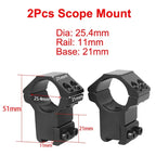 2PCS Hunting Rifle Scope Mount Ring for Dia 25.4mm 30mm 35m Tactical Scope Flashlight 11mm 20mm Picatinny Rail Mount Accessories