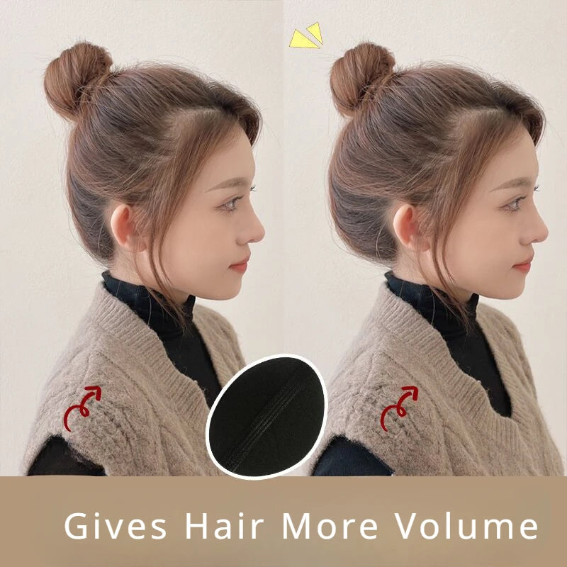 Hair Head Cushion Invisible Fluffy Puff Hair Pad Sponge Clip Bun Bump It Up Volume Hair Base Women Girls Styling Accessories Secondary image