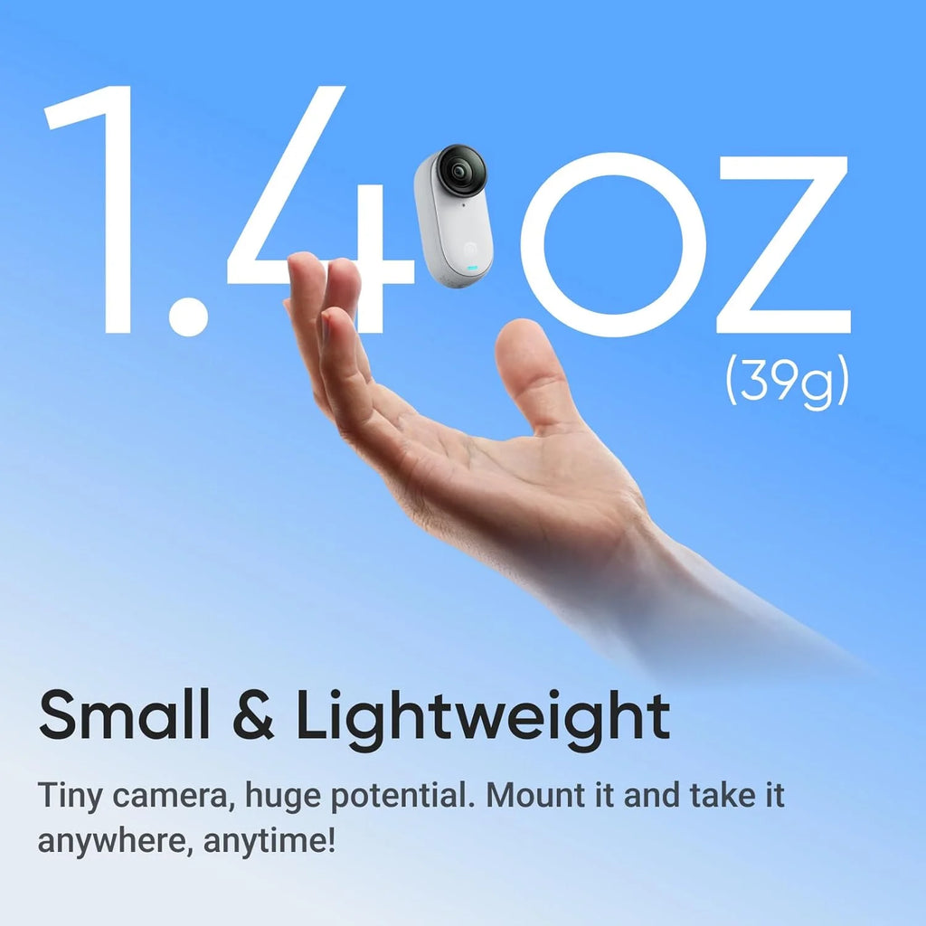 Insta360 New GO 3S - 4K Tiny Camera, Portable and Versatile, Hands-Free, POV, Mount Anywhere, Stabilization