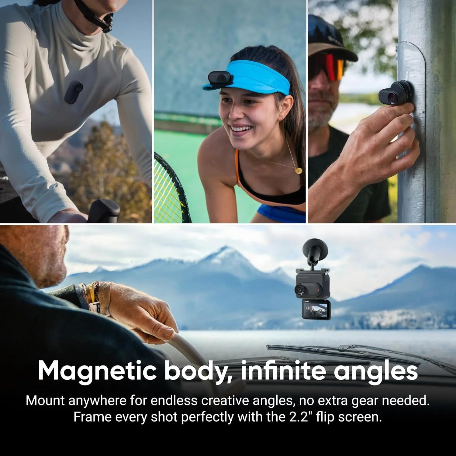 Insta360 GO 3S 128GB (officially refurbish)-Vlog Mini 4K camera, hands-free POV, universal Fixation, Stabilisation