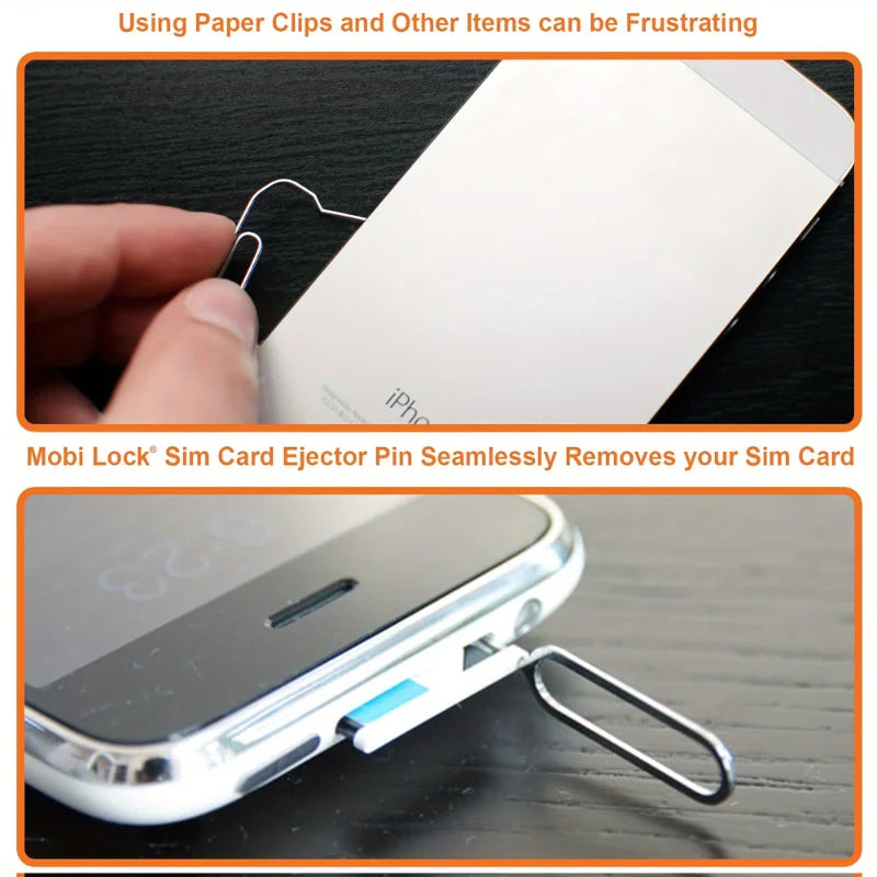 100PCS Universal SIM Card Cleaning NeedleTray Eject Pin Ejector Removal Tool