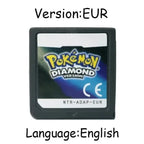Pokemon Series DS Game Cartridge Video Game Console Card HeartGold SoulSilver Diamond Platinum Pearl Multilingual for NDS 3DS