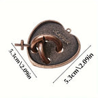 A classic intellectual metal puzzle toy, a difficult educational game toy for Christmas, Thanksgiving and birthday gifts