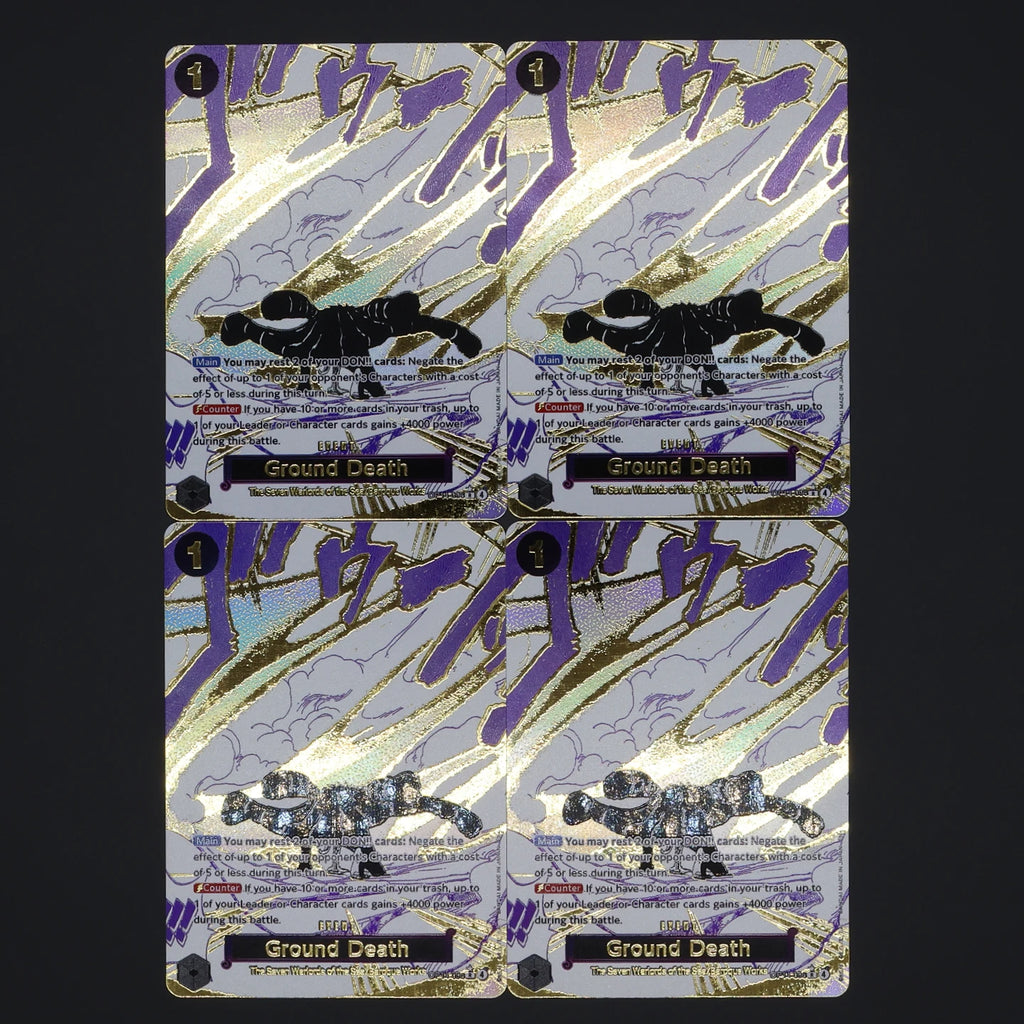 One Piece TCG OPCG English Manga Event Card Set Gear 2 DDM GGG Ground Death Frighten Me OP09 OP10 OP11 OP12 OP14 Gold Stamping