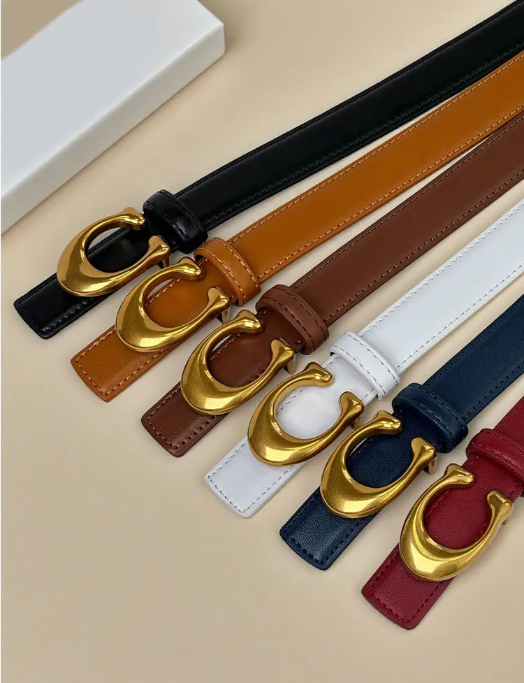 Vintage Spicy Girl High-End Women's Belt Versatile Fashion Accessory for Jeans And Dress Pants Temperament Niche Style