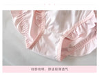 YUQI Kawaii Japanese Lolita Lingerie Set - Cute Bow Bra Cover & Panties for Small Chest, Pure Sexy Teen Girl Charm XS-S Cup Bra