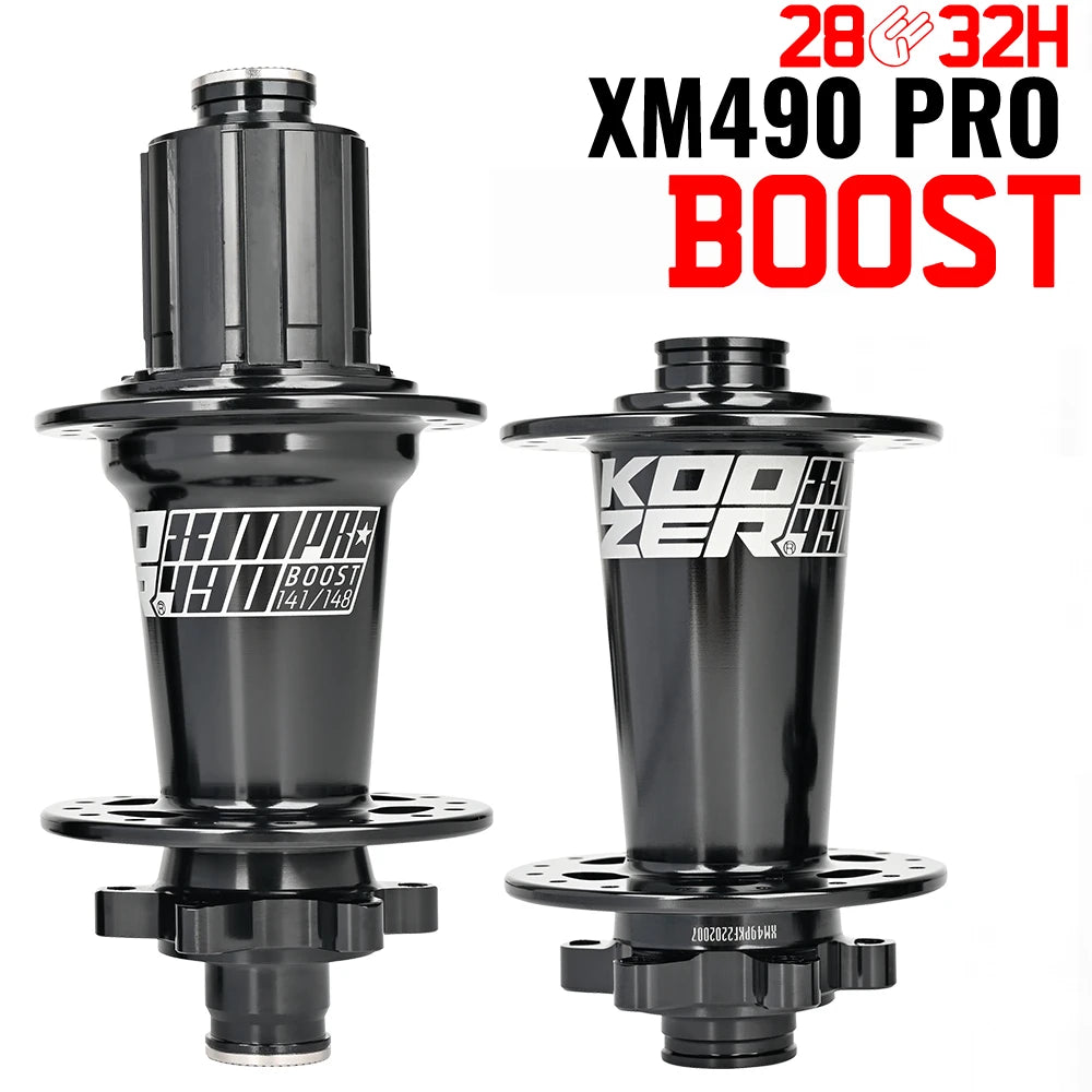 2024 KOOZER XM490 PRO BOOST Mountain Bike Hubs Steel shaft Sealed Bearing 148x12MM 110x15MM 141x5MM 28H 32 Holes Noise hub Secondary image