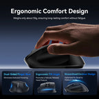 Vention Wireless Bluetooth 5.1 Mouse USB 2.4G Dual-Mode Ergonomic 4000 DPI Mute 6 Button Mouse for MacBook Tablet Laptop PC Mice