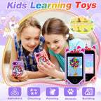 Kids Smart Phone for Girls Boys Kids Cell Phone Toys Dual Camera Music Player 17 Games Toddler Learning Phone For Birthday Gifts