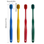 Four colors New Volcanic Charcoal Toothbrush Widen Soft Eco Friendly Portable Fiber bursh Premium Oral Hygiene Care Dropshipping