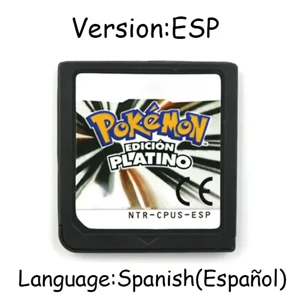 Pokemon Series DS Game Cartridge Video Game Console Card HeartGold SoulSilver Diamond Platinum Pearl Multilingual for NDS 3DS