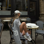 Trendy Loose Letter Jacquard Knitted Pullover Women's 2025 Autumn New Highstreet Gray Black Soft Sweater Hottie Versatile Pieces