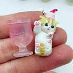 In Stock New Mofusand Cat Pudding Cold Drink Pendant Mini Figures Blind Box Anime Figures Ornaments Dolls Birthda Xmas Gifts Toy