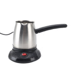 500ml Stainless Steel Electric Turkish Coffee Maker Pot with Long Removable Handle for Tea And Milk