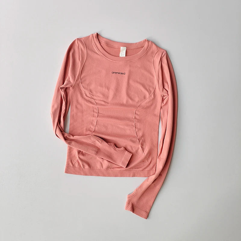 Women's Outdoor Sports Shirt Yoga Wear Fitness T-Shirt Running Workout Tops T-shirt Female Sportswear Exercise Gym Clothing