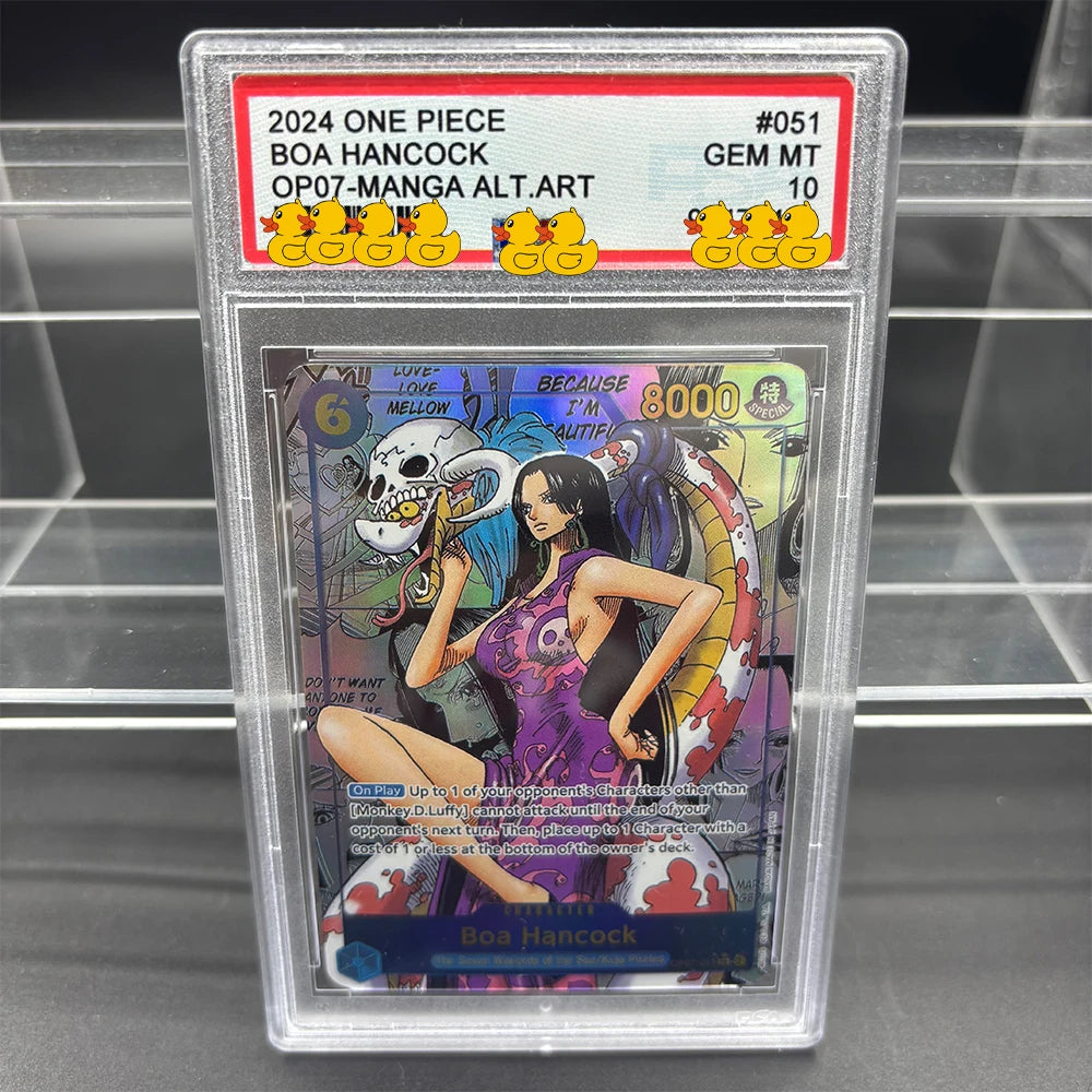 DIY OPCG Rating Card Collection Card 2023 ONE MONKEY D. LUFFY OPO5-MANGA ALT.ART Copy 10Points Rating Card Anime Game Gift