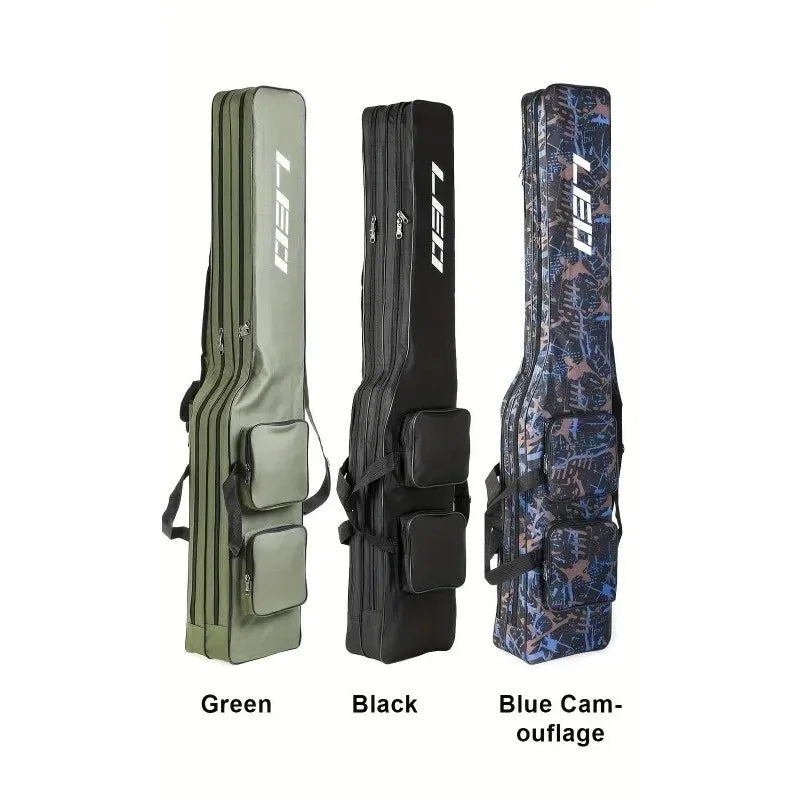 1.3m 2-layer Foldable Large Belly Sea Fishing Bag Portable Large Capacity Fishing Tackle Storage Bag Outdoor Fishing Tool Kit Secondary image