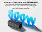 AOOSTAR AG02 eGPU Dock with Oculink & USB4 Port, 100W Reverse Charging, Built-in 800W Power Supply, Supports TGX Interface Hot-s