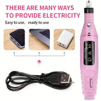 Complete set of nail tools, nail lamp+polishing machine+care tools can be DIY exclusive romantic nail art at home, nail kit tool