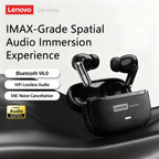 Choice Lenovo LE208 Wireless Leather Earphones Bluetooth 6.0 ENC Earphones Noise Reduction Headphone Low Latency Gaming Headset