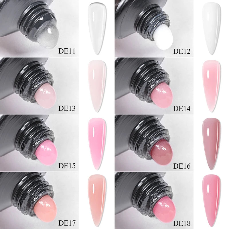 24PCS/Set 20ml Poly Naili Extension Gel  Kit Mini UV Lamp Sealer With Base Top Coat Professional Poly UVNail Gel Kit Starter Kit Secondary image