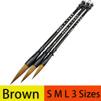 6Pcs Chinese Calligraphy Brush Writing Brush for Drawing Painting Brush (Large, Medium, Small Size)