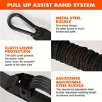 Pull Up Assistance Bands Set Heavy Duty Resistance Strap Pull-ups Assist for Men Women Hanging Training Upper Body Stretching