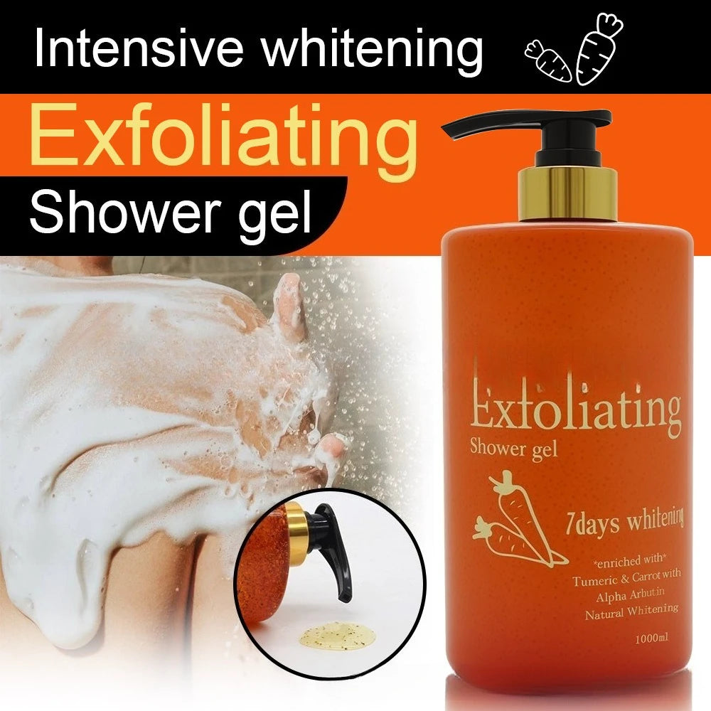 7 Days Golden Glow Alpha Arbutin Brightening Body Wash - Visibly Evens Skin Tone, Hydrates Nourishes for Radiant Skin Shower Gel