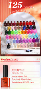 LILYCUTE Nail Gel Polish Set Pink Green Spring DIY Nail Art Design Long Lasting Soak Off UV Gel Manicure Painting Gel Vernis Kit