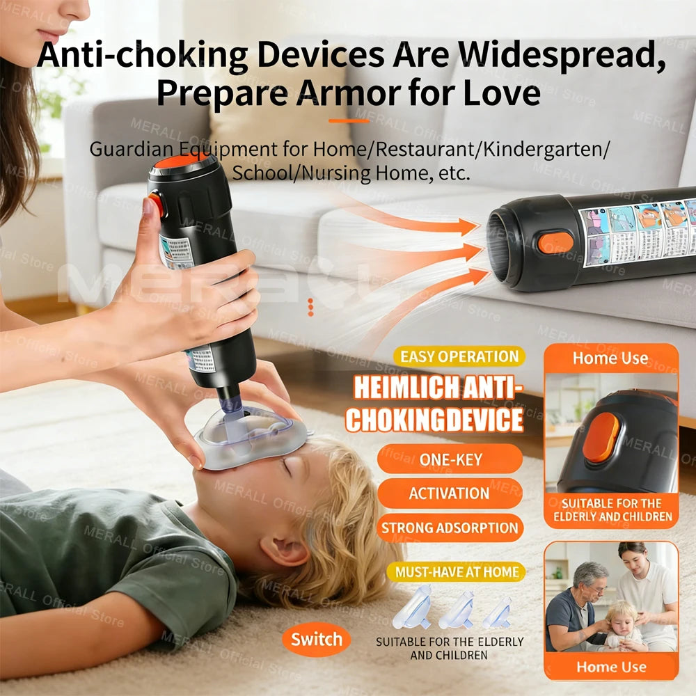 Automatic Choking Rescue Device First Aid Kit for Kids and Adults Anti Asfixia Device Emergency Sucker Tools rescue