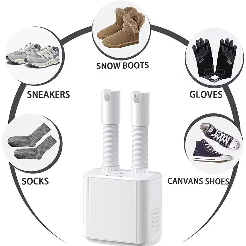 220V Shoe Dryer Electric Timing Dryer Retractable Fast Drying UV Sterilization Household Travel Foldable Shoes Boot Socks Gloves Secondary image