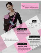 Baby Carrier Backpack 4 in 1 Things for Babies Accessories Kangaroo Accessory Sling Stuff Children's Newborn Infant Ergonomic