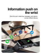 New Health Watch Uric Acid Blood Pressure Blood oxygen Body Analysis Body Fat SmartWatch ECG+PPG Bluetooth call Clock Women Men