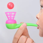 2-8pcs Colorful Plastic Tube Blow Ball Children's Puzzle Toys Classic Magic Floating Blow Ball Toys Baby Balance Training Game