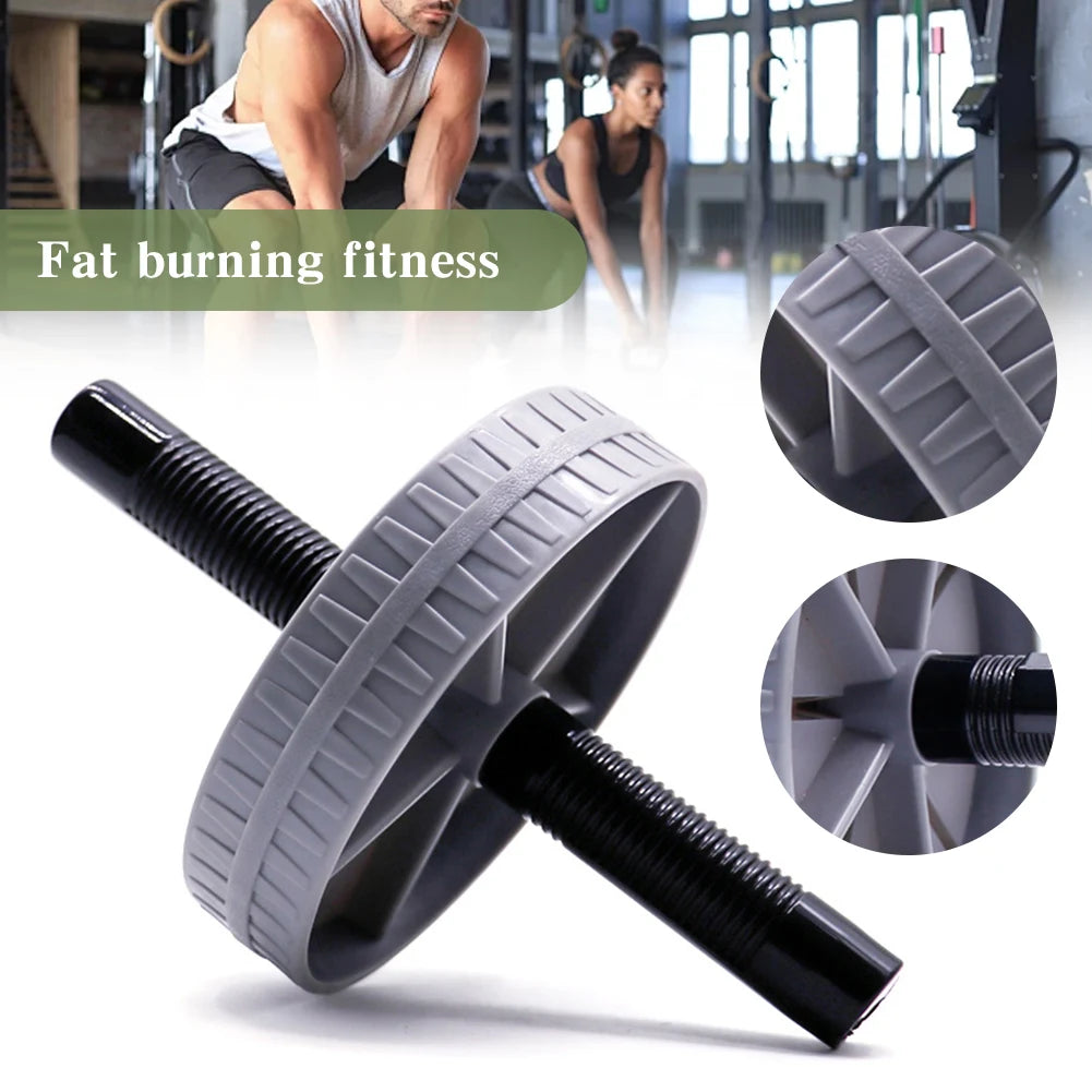 Workout AB Roller Wheel Non-slip Abdominal Roller No Noise Abdominal Trainer Abdominal Exerciser for Home Gym Strength Workouts Image principale du produit
