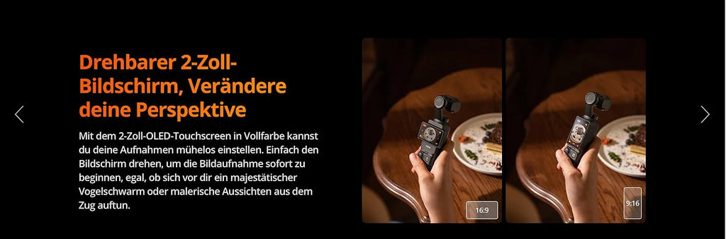 DJI Osmo Pocket 3 Creators Combo Handheld Gimbals Original Brand Active Track 6.0 4K/120 FPS 3-Axis Gimbal Mechanical Stabilization